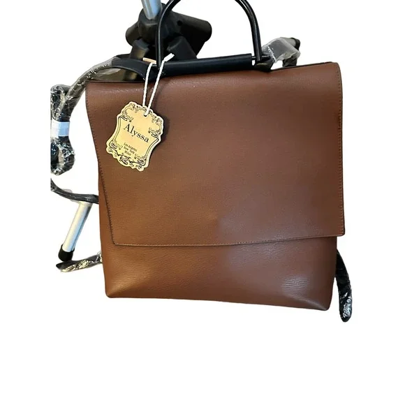 NWT- Vegan Leather Trending
Convertible Backpack. Rose Leather Convertible Backpack 2.0 | Real Leather  main image 3